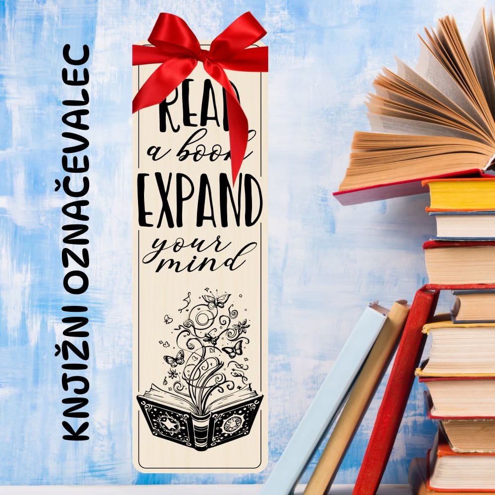 Knjižni označevalec - Read a book expand your mind