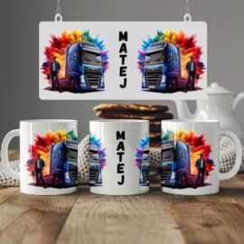 Skodelica voznik tovornjaka