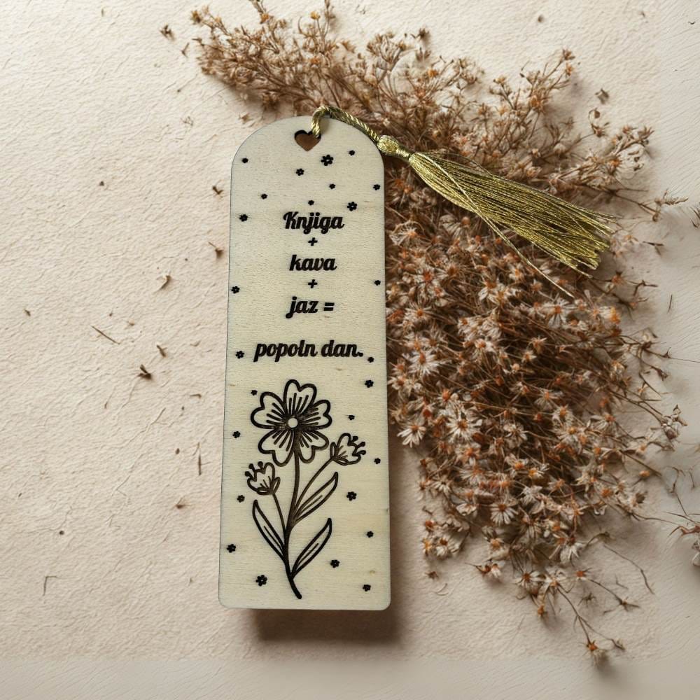 Leseno knjižno kazalo – Knjiga + kava + jaz = popoln dan