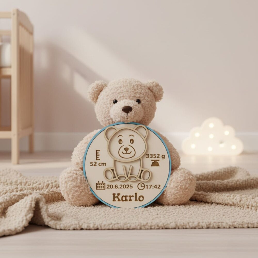 oznanitvena kartica ob rojstvu otroka