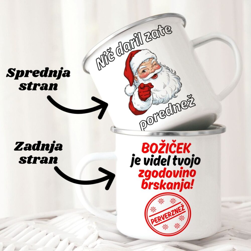 Emajliran lonček - Nič daril zate porednež