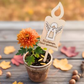 lesena svečka angel