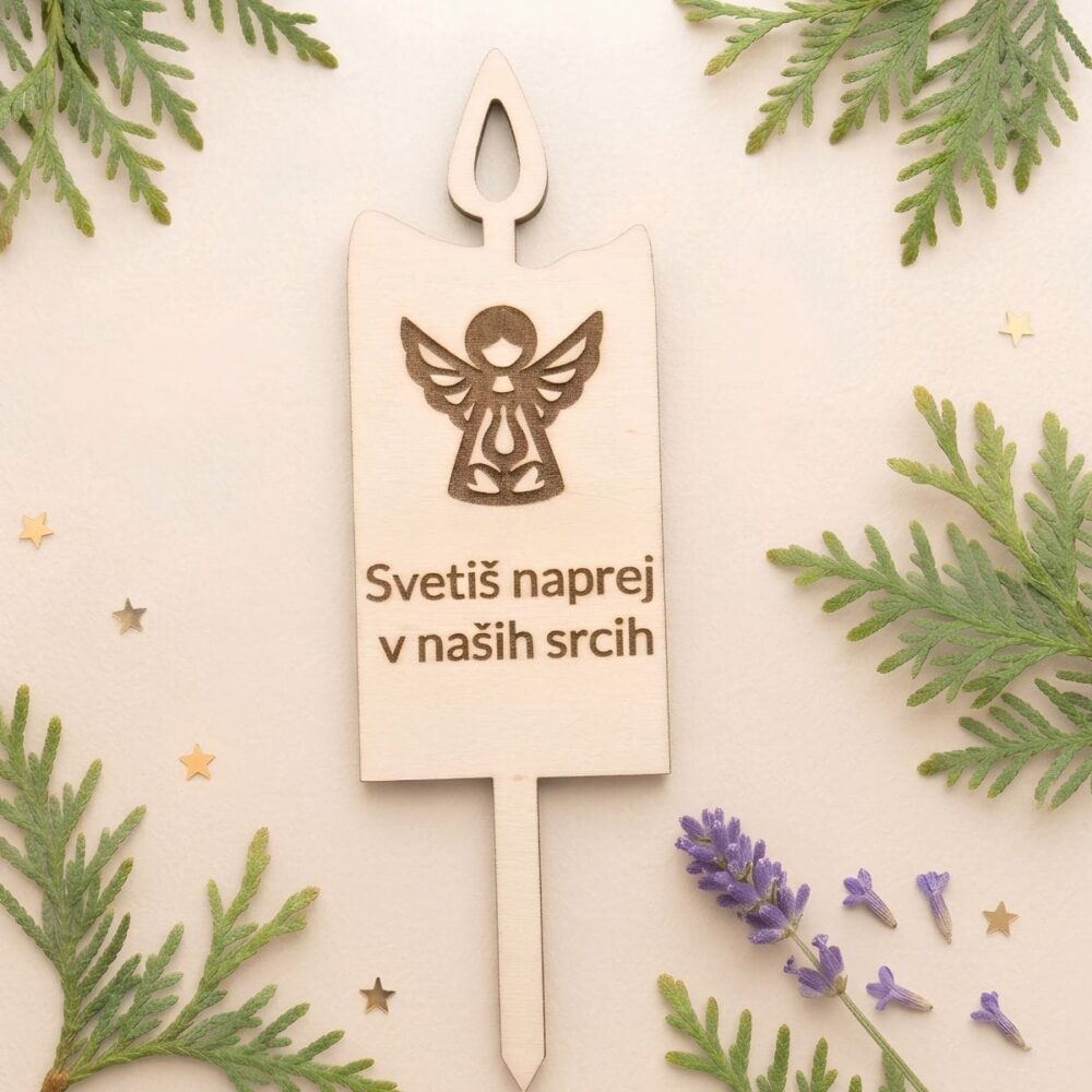 Lesena sveča za prvi november