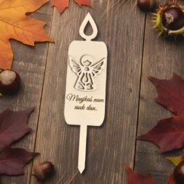 lesena svečka z angelom