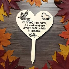 leseno srce za grob
