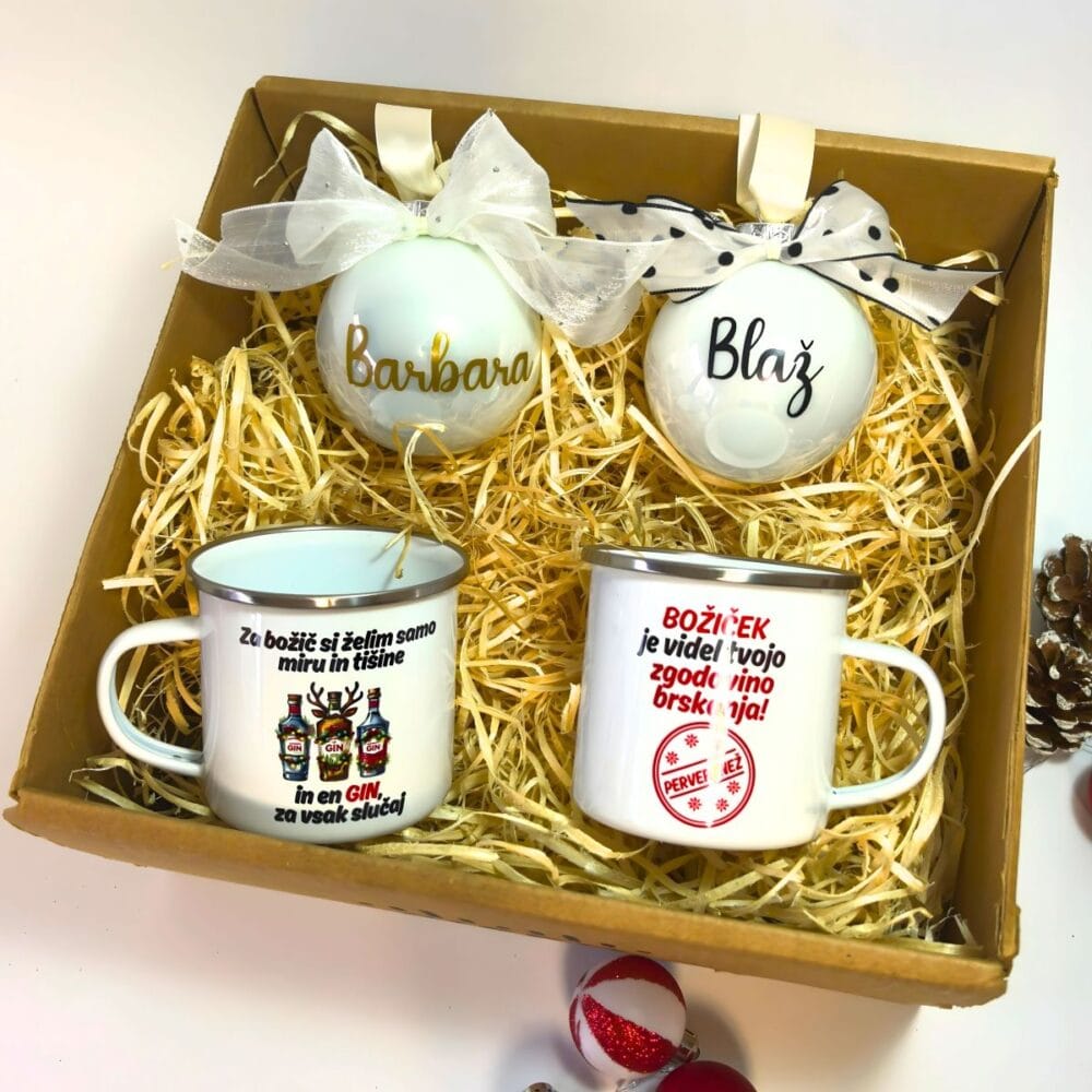 Personalizirani set za par: Naša Božična pravljica