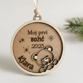 Božični Okrasek Moj prvi božič Medvedek.