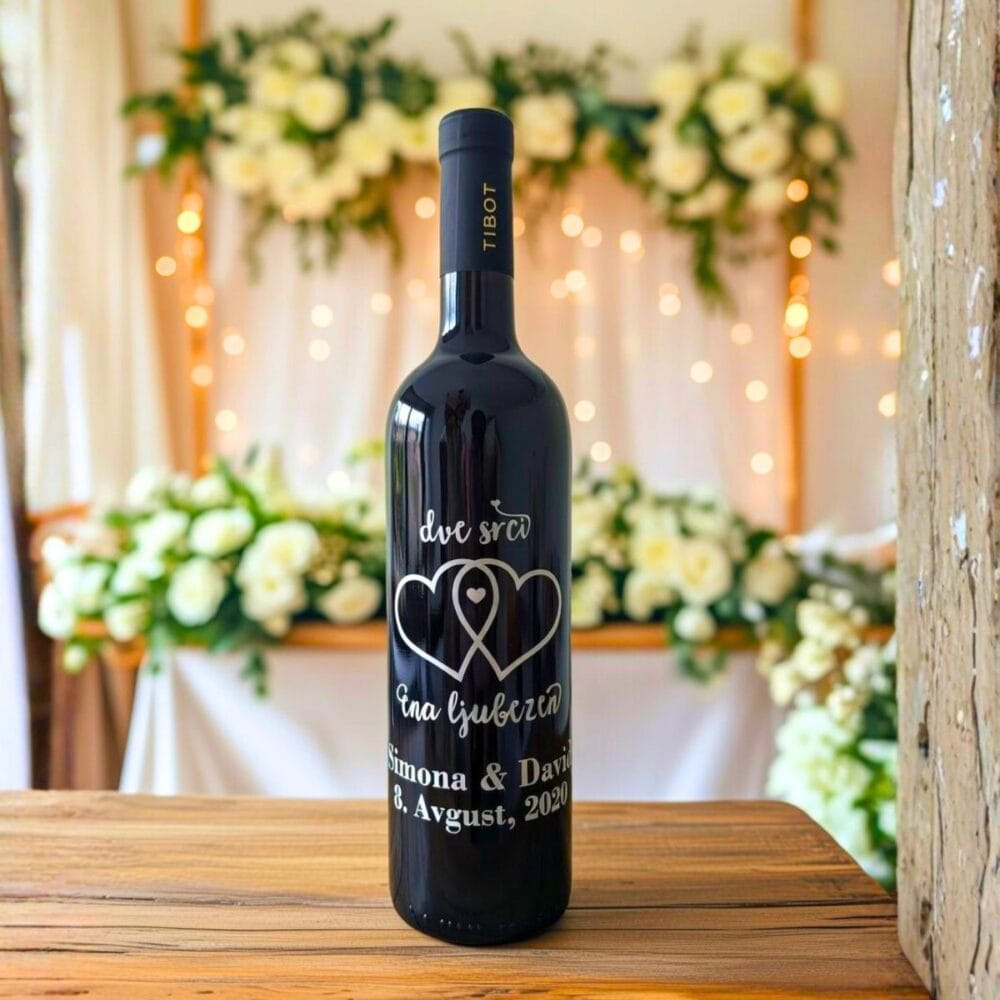 Poročno vino - Dve srci ena ljubezen
