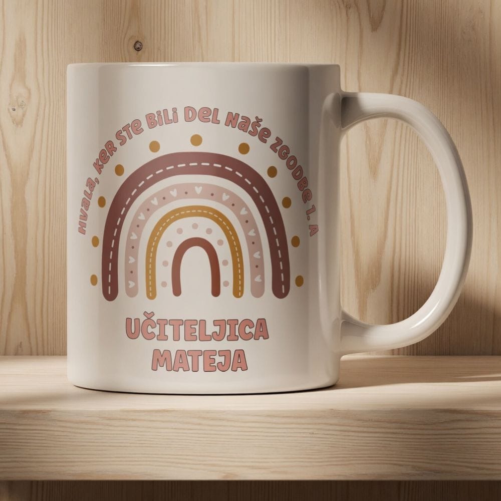 Unikatno darilo za učiteljico z boho mavrico 🌈