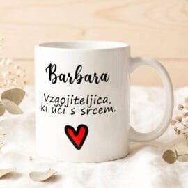 Personalizirana keramična skodelica darilo za učiteljice in vzgojiteljice ❤️