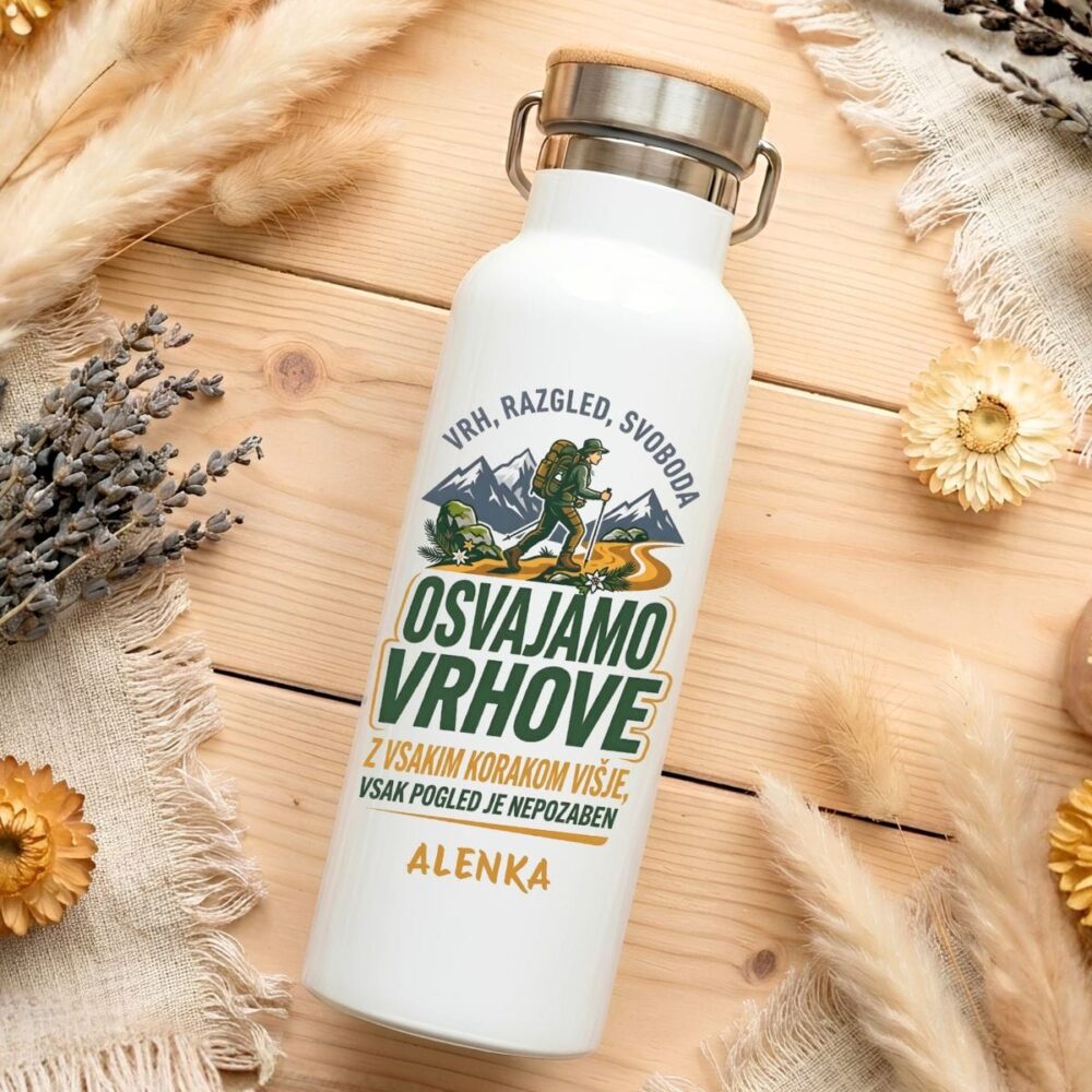 Personalizirana termo steklenička 600 ml za pohodništvo in aktivnosti na prostem